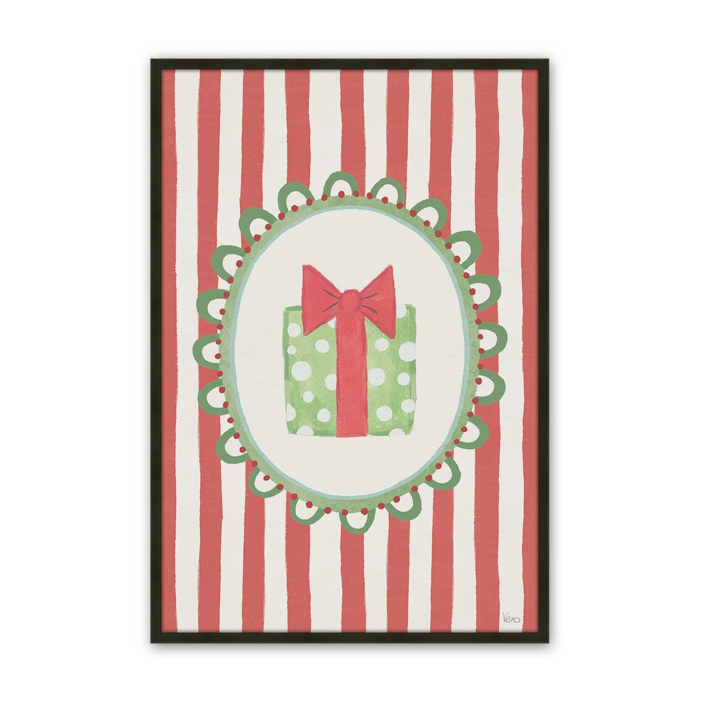 [Color:Satin Black], Picture of art in a Satin Black frame