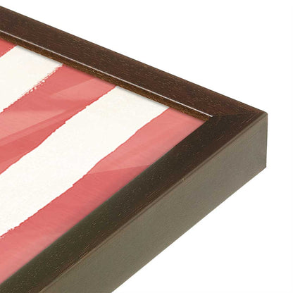 [Color:Brown], Picture of art in a Brown frame at an angle