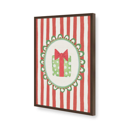 [Color:Brown], Picture of art in a Brown frame of the corner