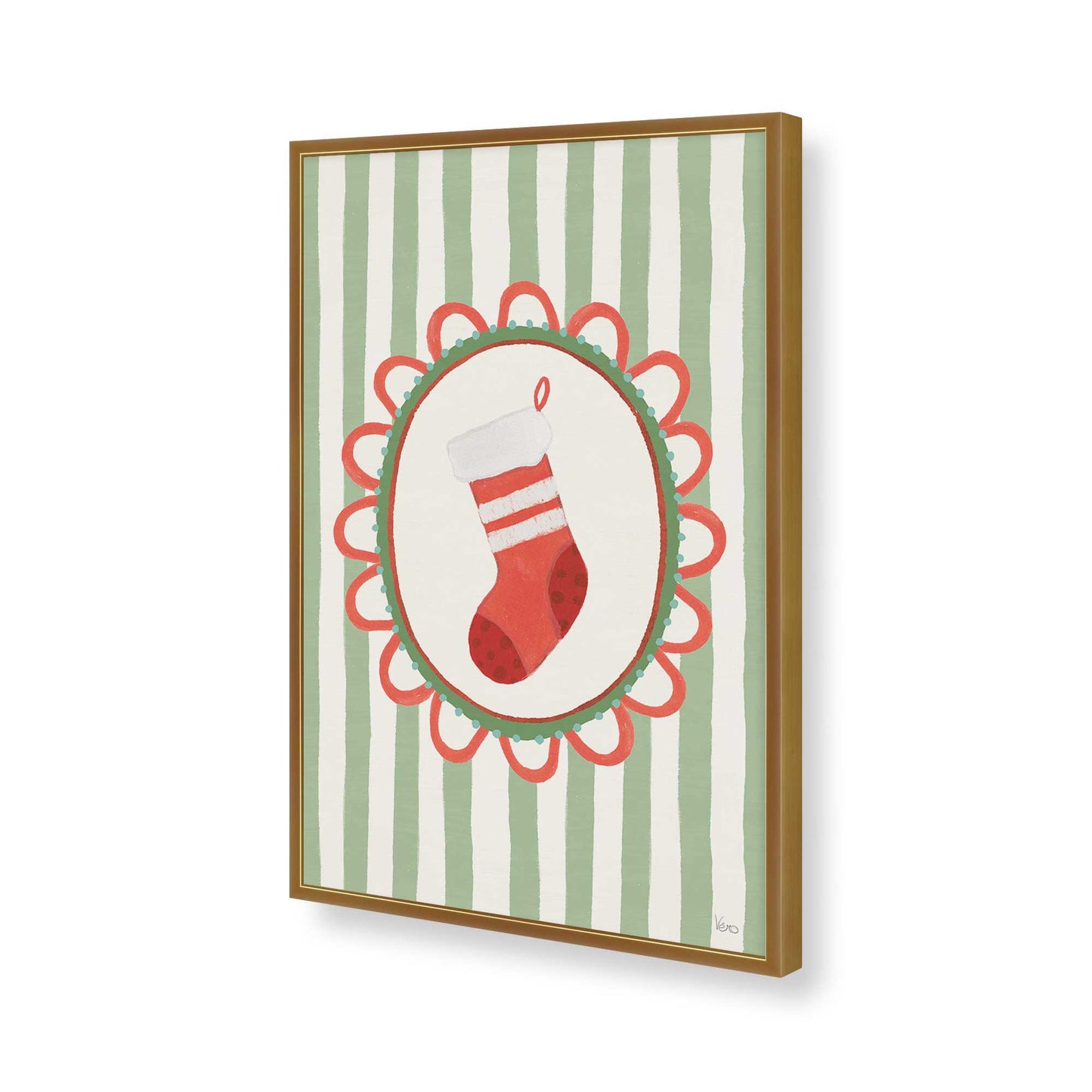 [Color:Polished Gold], Picture of art in a Polished Gold frame of the corner