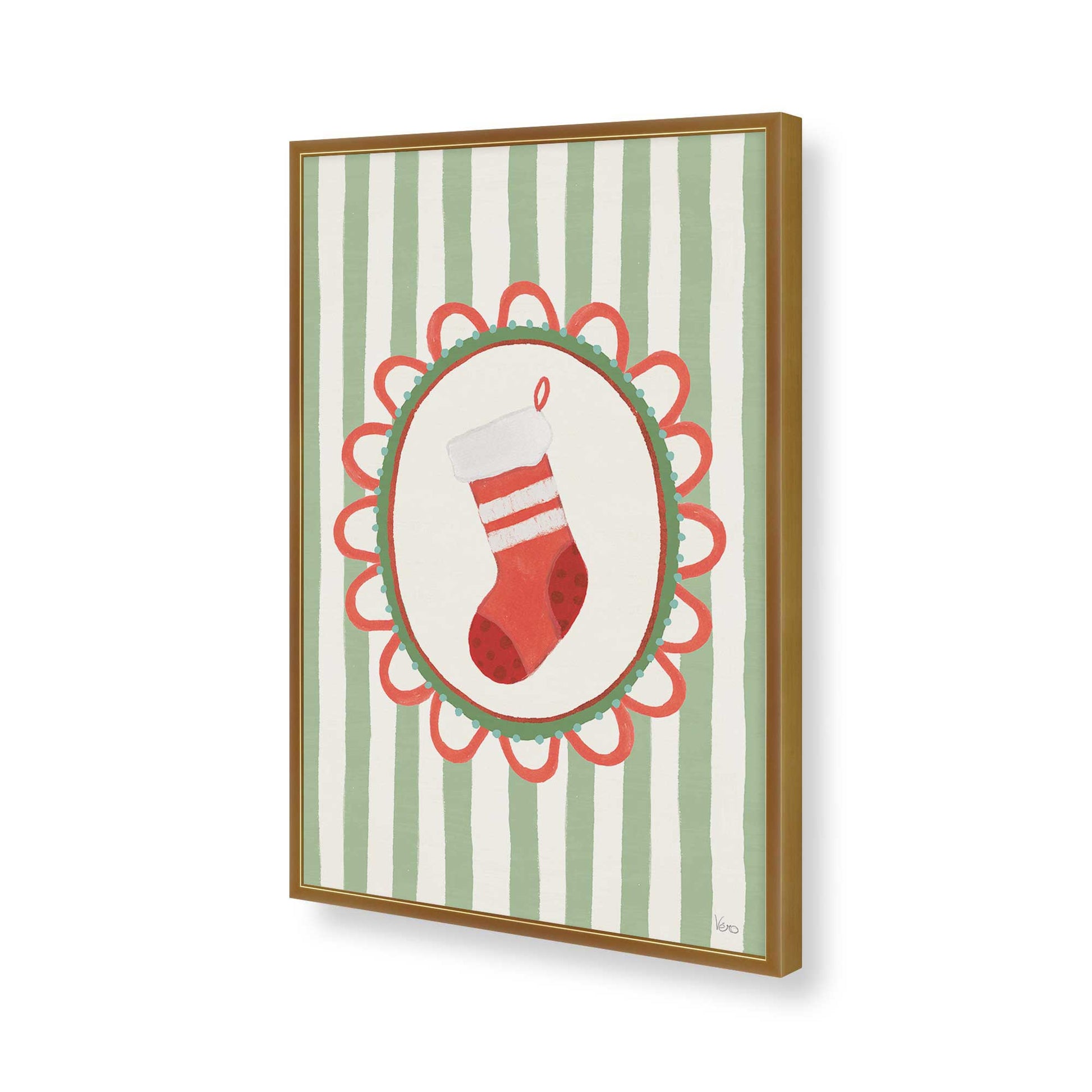 [Color:Polished Gold], Picture of art in a Polished Gold frame of the corner