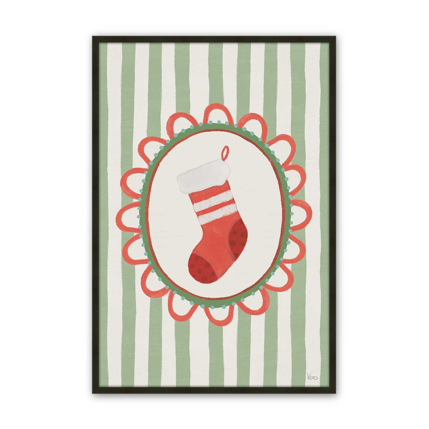 [Color:Satin Black], Picture of art in a Satin Black frame