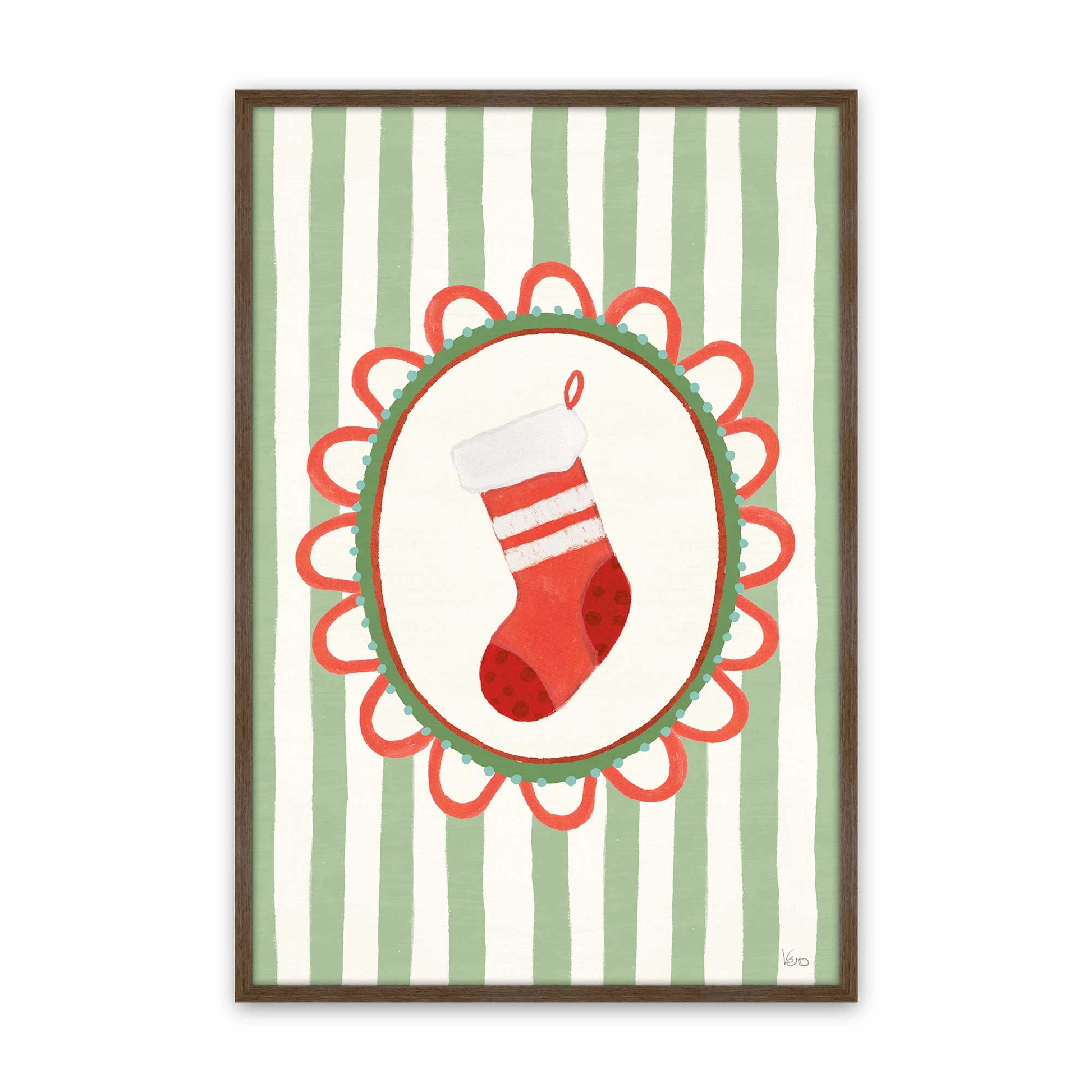 [Color:Walnut], Picture of art in a Walnut frame