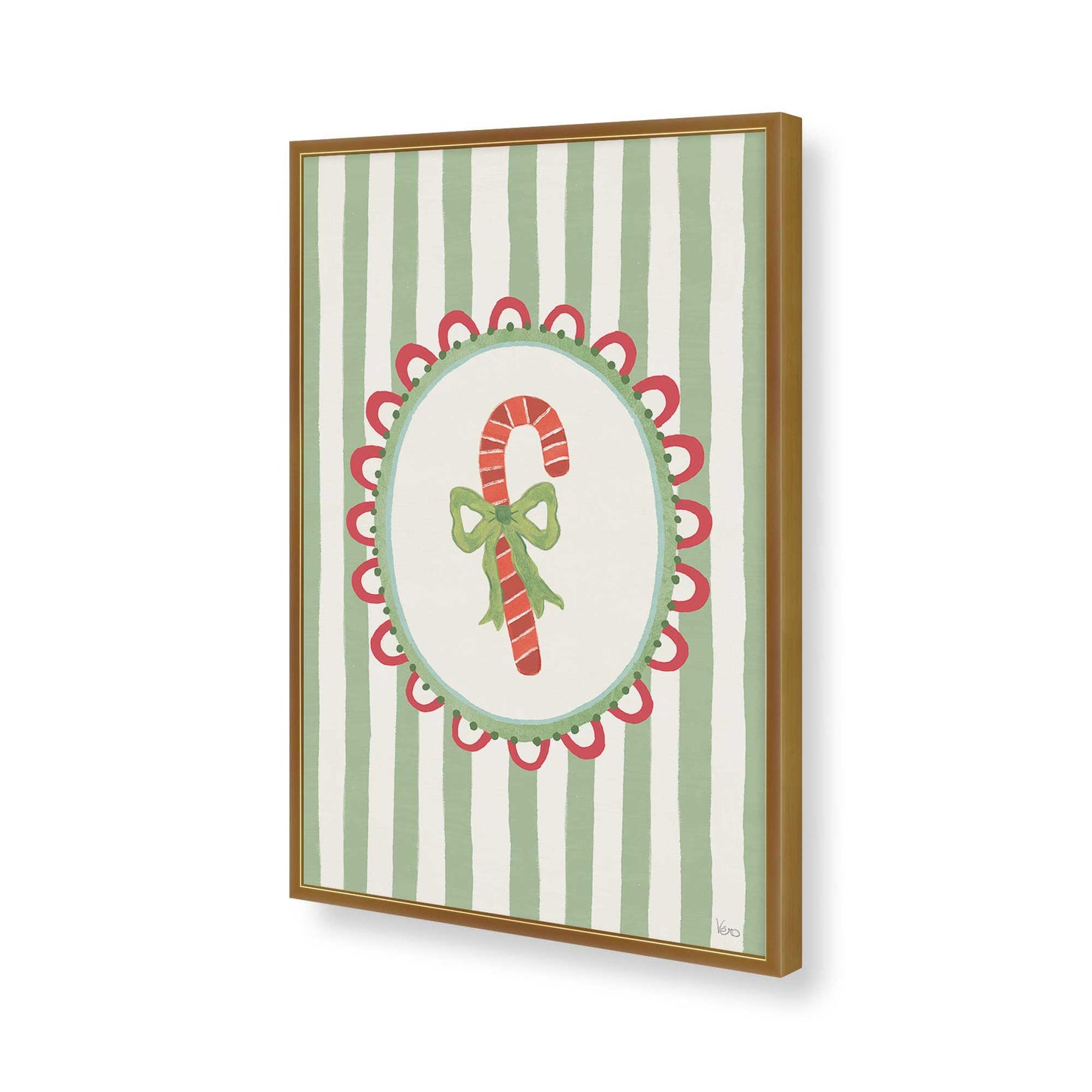 [Color:Polished Gold], Picture of art in a Polished Gold frame of the corner