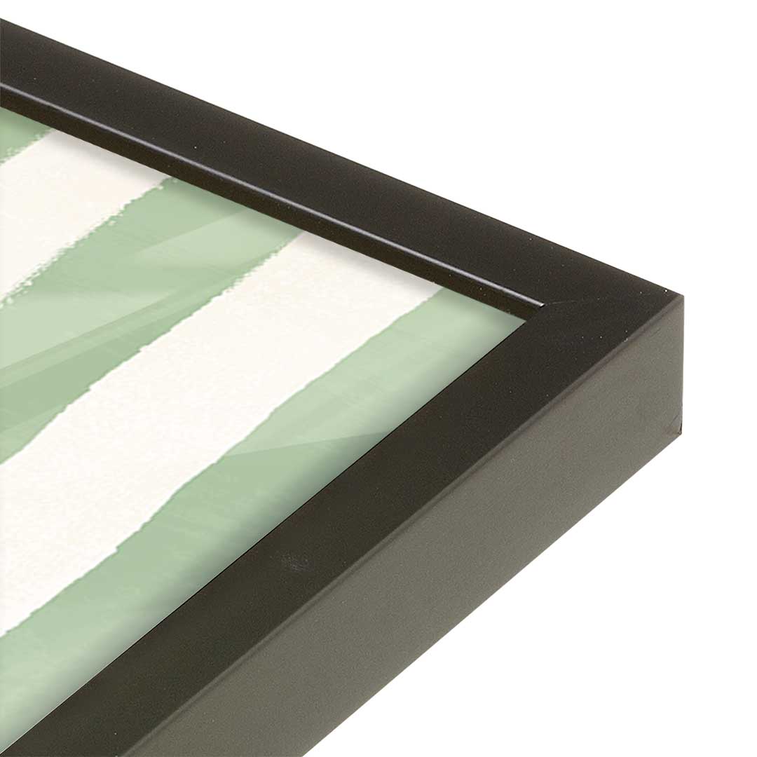 [Color:Satin Black], Picture of art in a Satin Black frame at an angle