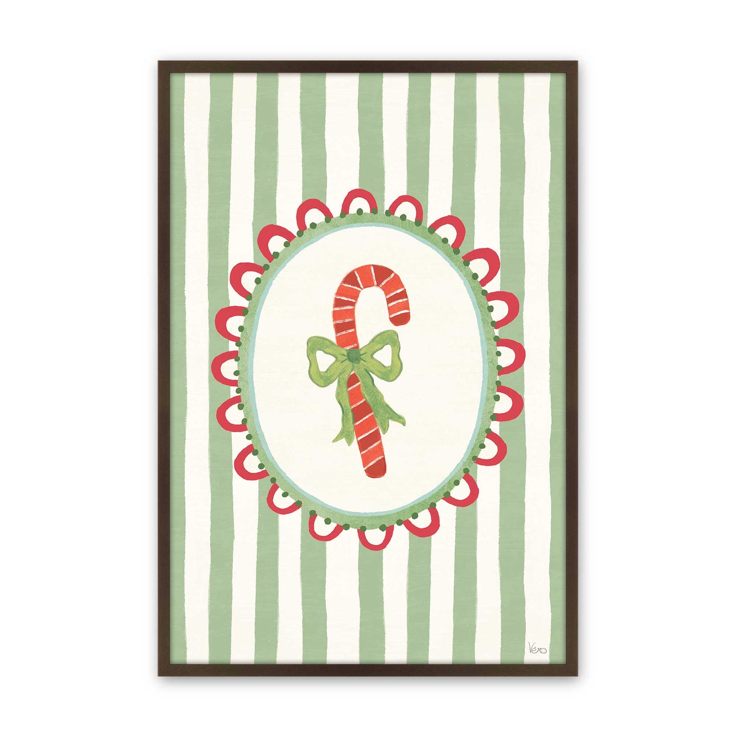 [Color:Brown], Picture of art in a Brown frame