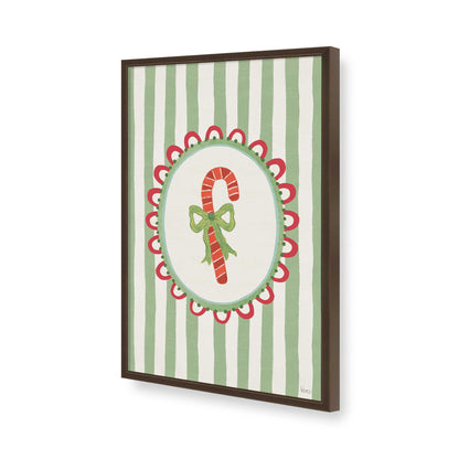 [Color:Brown], Picture of art in a Brown frame of the corner