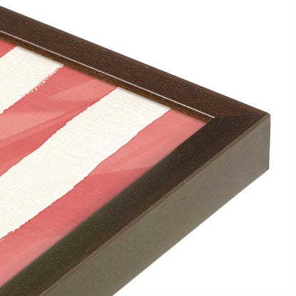 [Color:Brown], Picture of art in a Brown frame at an angle