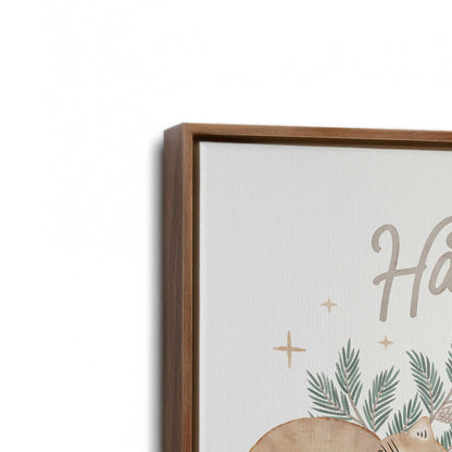 [Color:Walnut], Picture of art in a Walnut frame at an angle