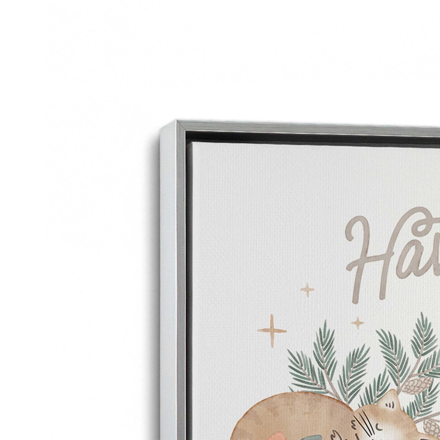 [Color:Polished Chrome], Picture of art in a Polished Chrome frame at an angle