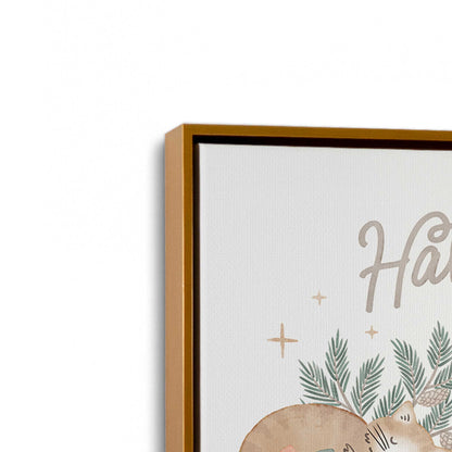 [Color:Polished Gold], Picture of art in a Polished Gold frame at an angle