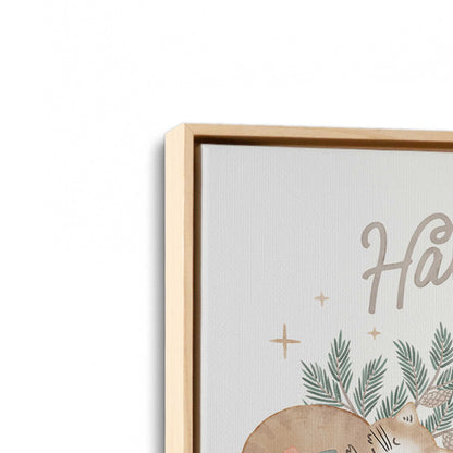 [Color:American Maple], Picture of art in a American Maple frame at an angle