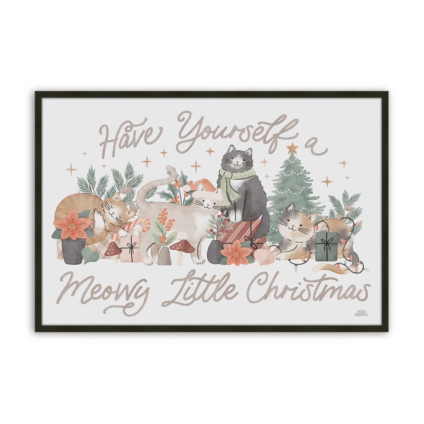 [Color:Satin Black], Picture of art in a Satin Black frame