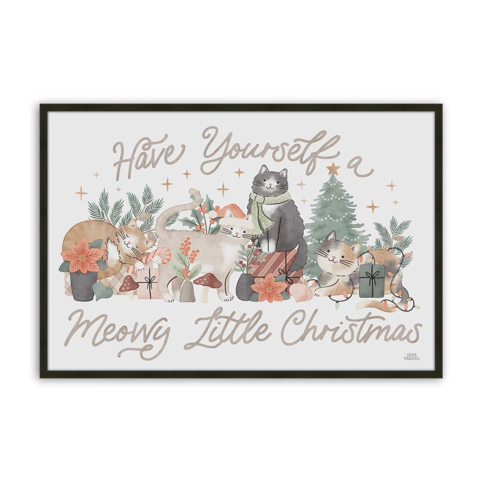 [Color:Satin Black], Picture of art in a Satin Black frame