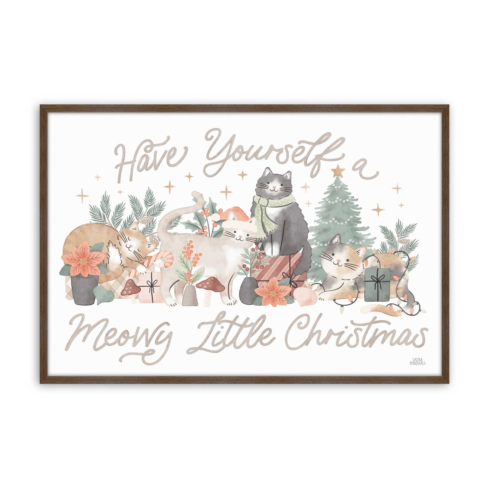 [Color:Walnut], Picture of art in a Walnut frame