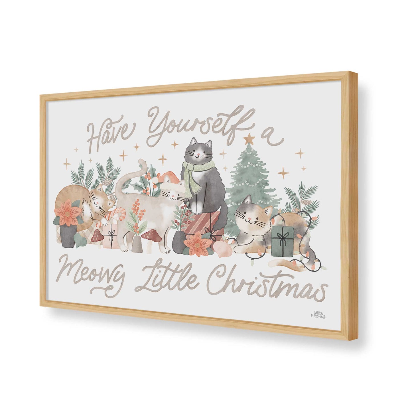 [Color:American Maple], Picture of art in a American Maple frame of the corner