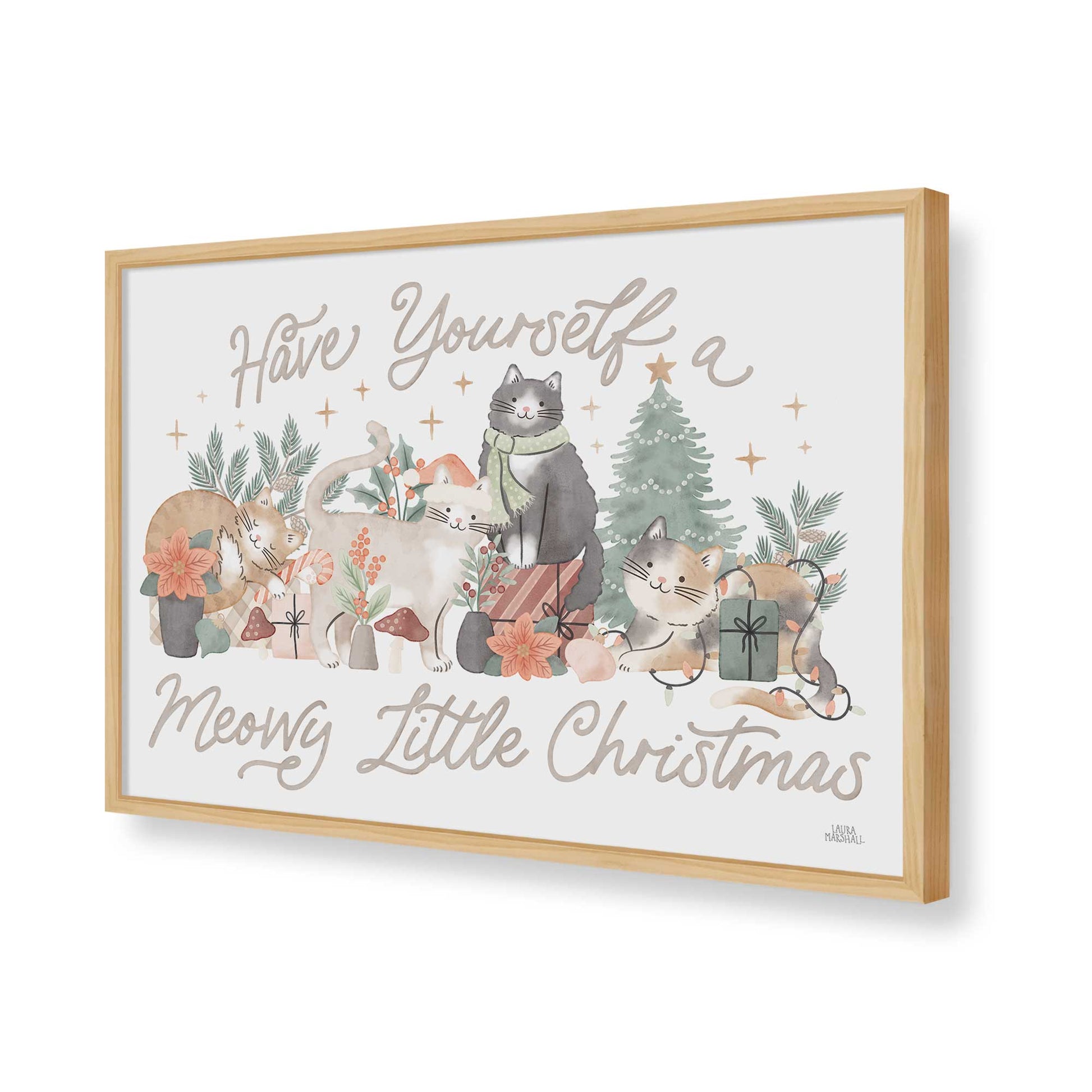 [Color:American Maple], Picture of art in a American Maple frame of the corner