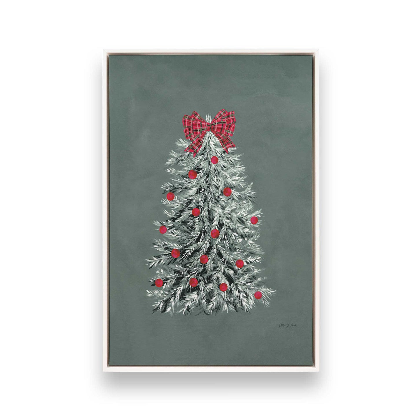 [Color:Opaque White], Picture of art in a White frame