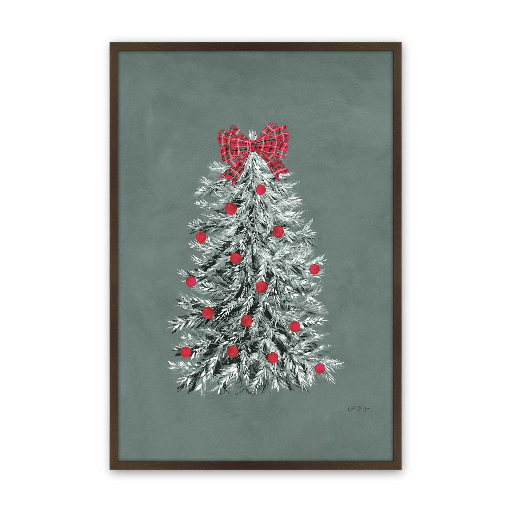 [Color:Brown], Picture of art in a Brown frame