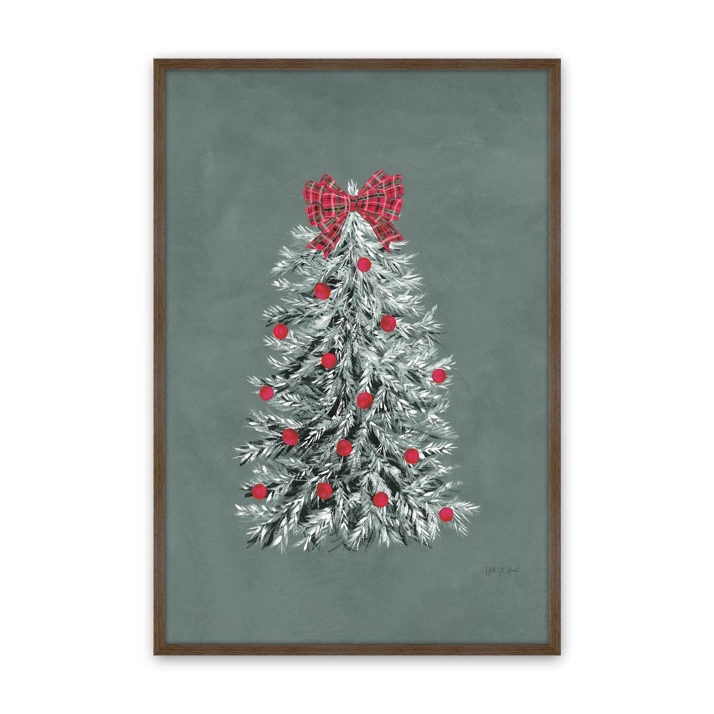 [Color:Walnut], Picture of art in a Walnut frame