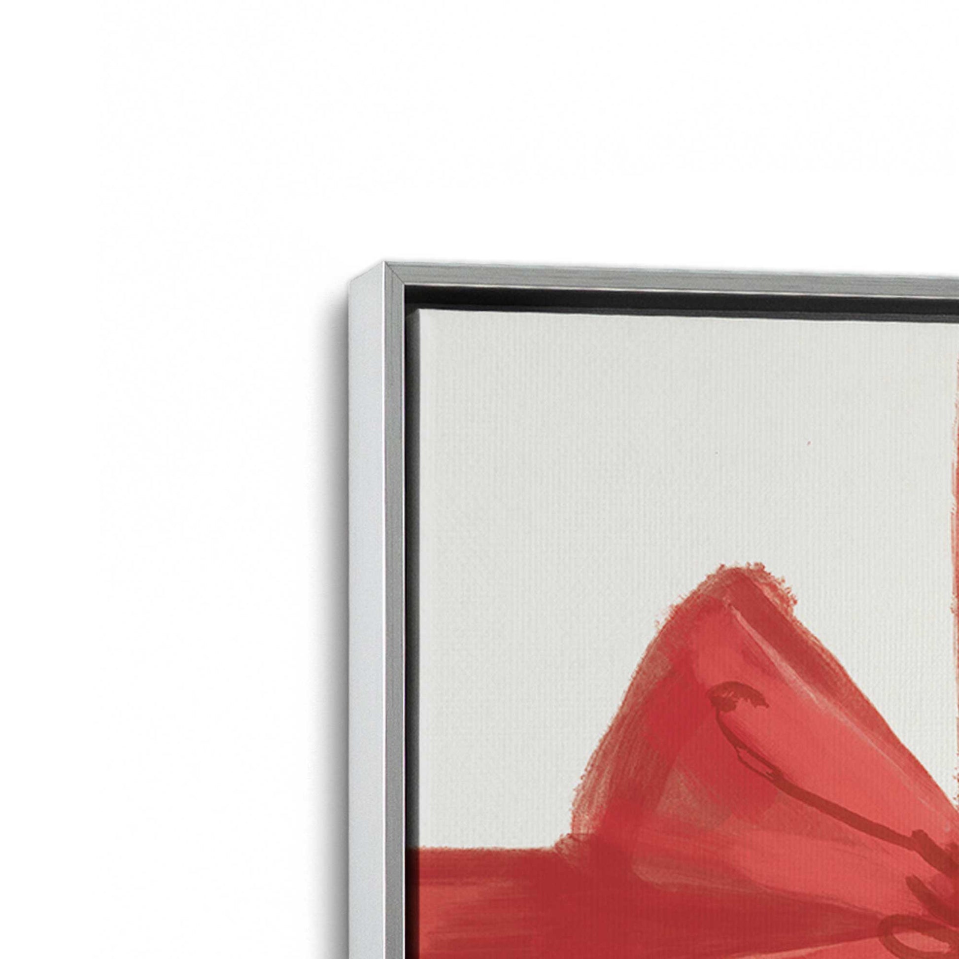 [Color:Polished Chrome], Picture of art in a Polished Chrome frame at an angle