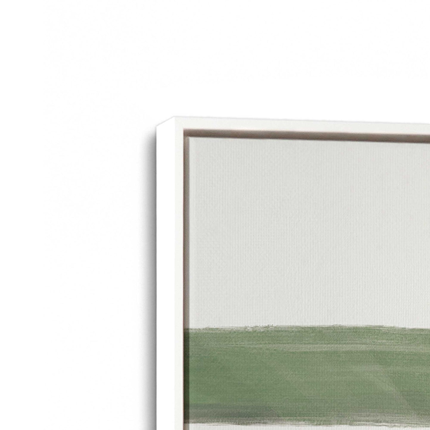 [Color:Opaque White], Picture of art in a White frame at an angle