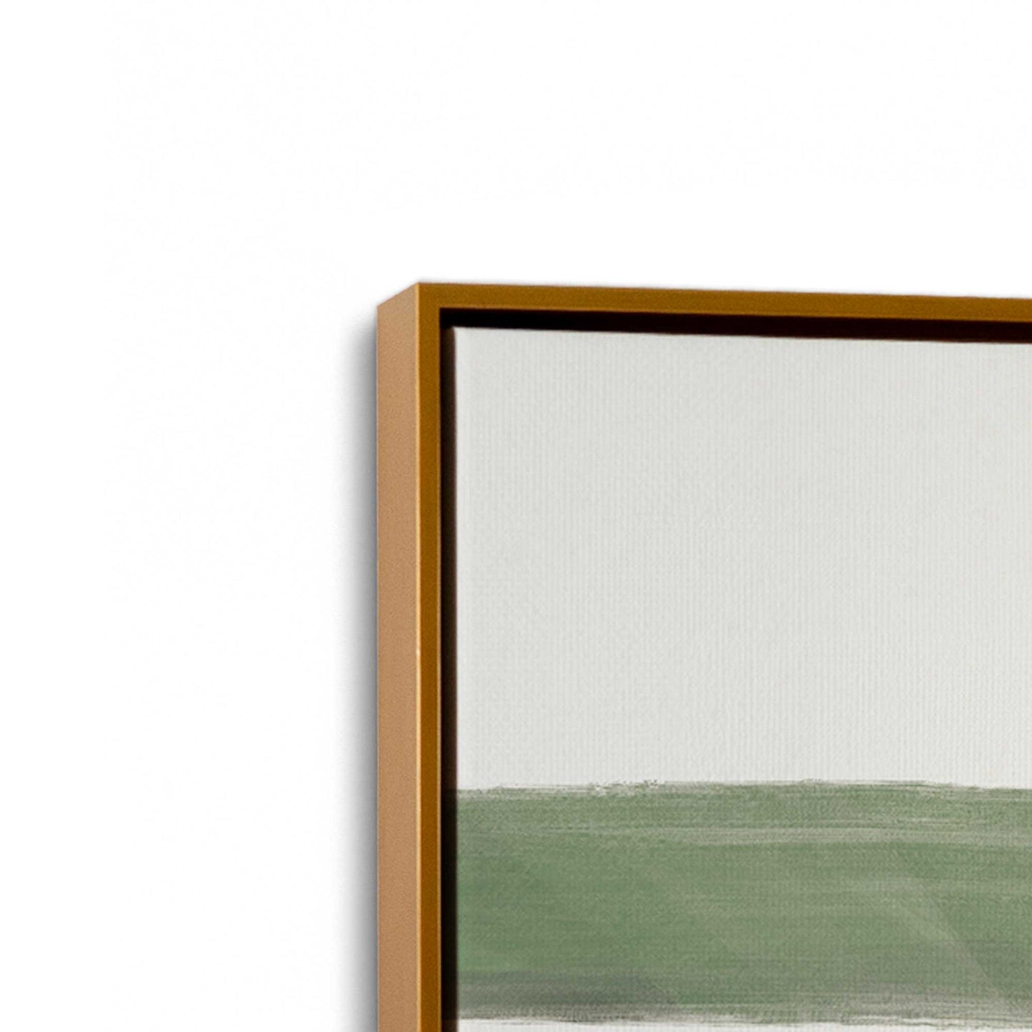 [Color:Polished Gold], Picture of art in a Polished Gold frame at an angle