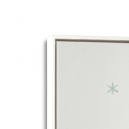 [Color:Opaque White], Picture of art in a White frame at an angle