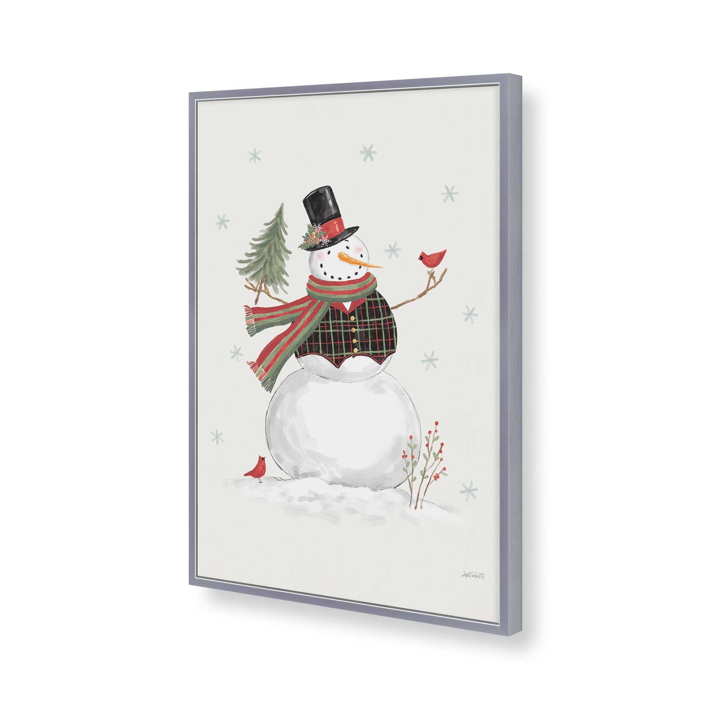 [Color:Polished Chrome], Picture of art in a Polished Chrome frame of the corner