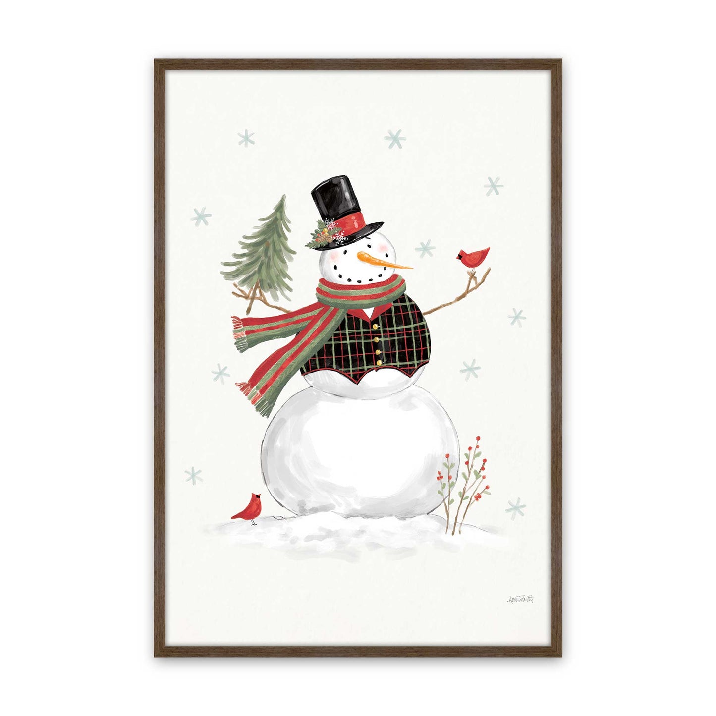 [Color:Walnut], Picture of art in a Walnut frame