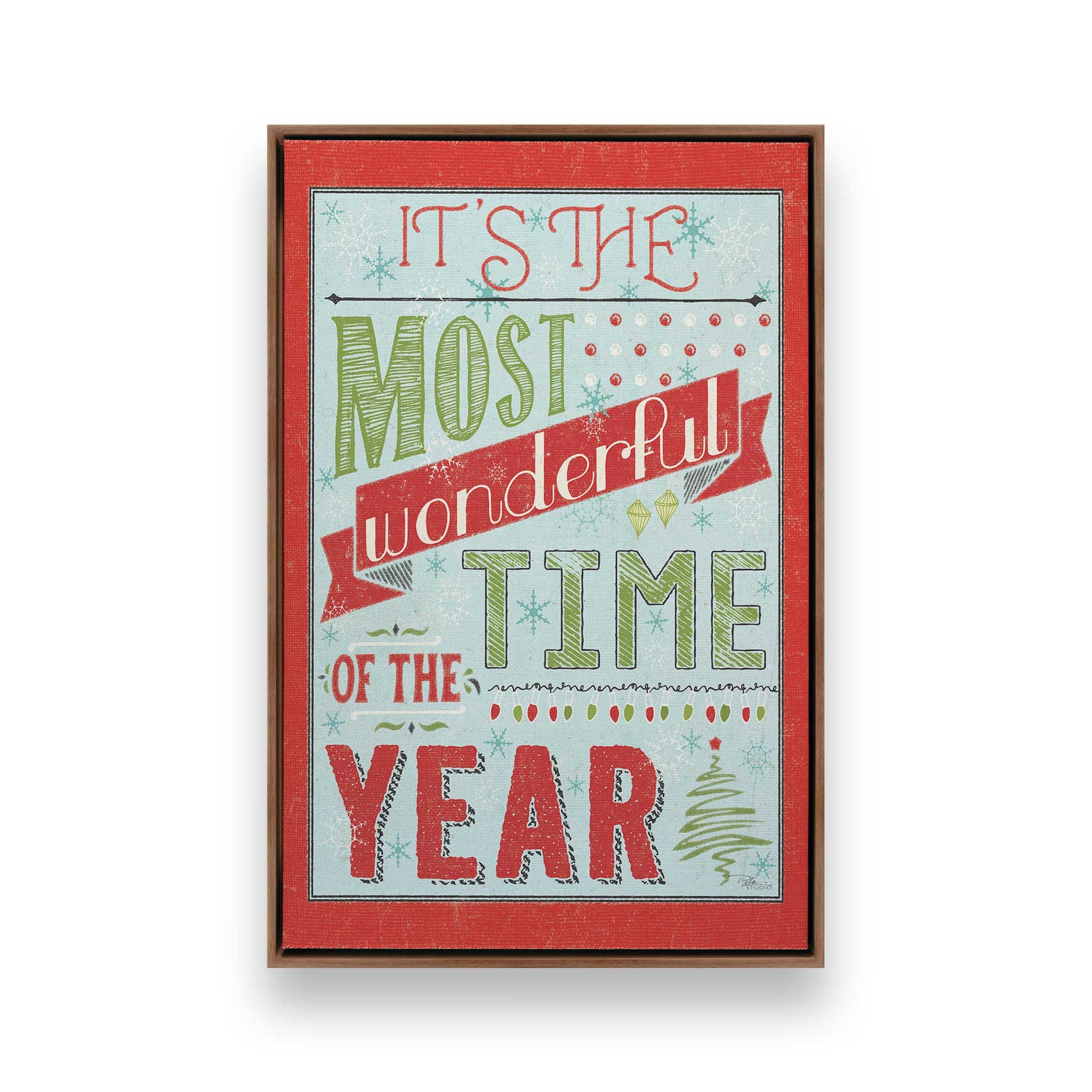 [Color:Walnut], Picture of art in a Walnut frame