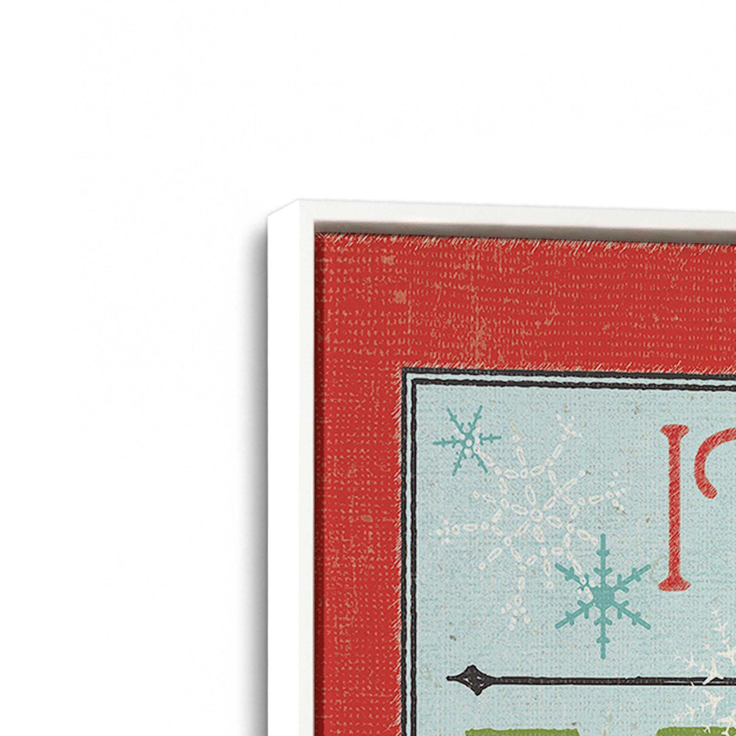 [Color:Opaque White], Picture of art in a White frame at an angle