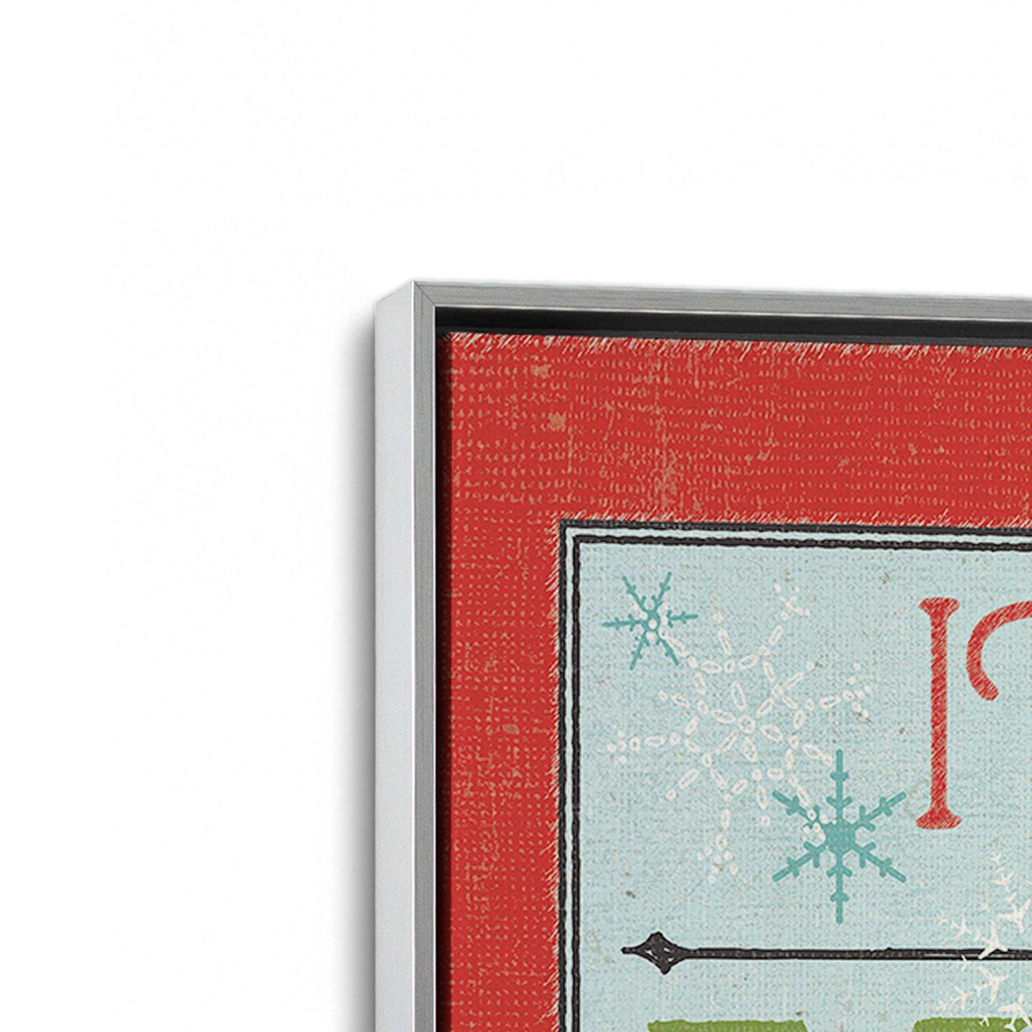 [Color:Polished Chrome], Picture of art in a Polished Chrome frame at an angle