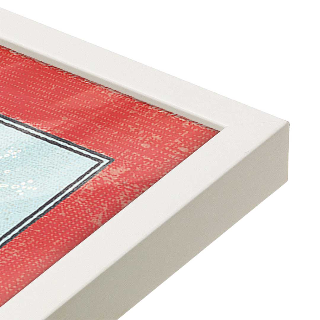 [Color:Opaque White], Picture of art in a Opaque White frame at an angle