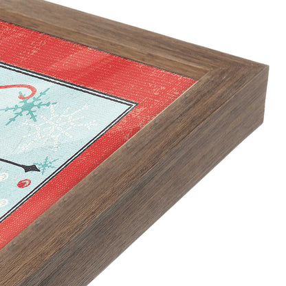 [Color:Walnut], Picture of art in a Walnut frame at an angle