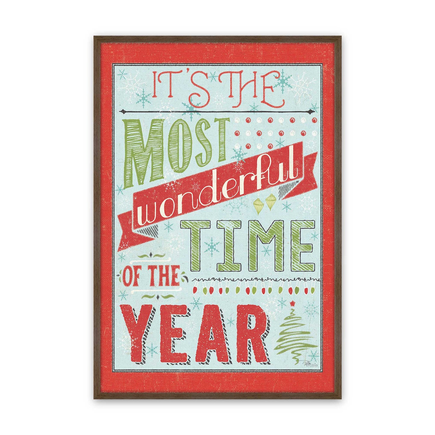 [Color:Walnut], Picture of art in a Walnut frame