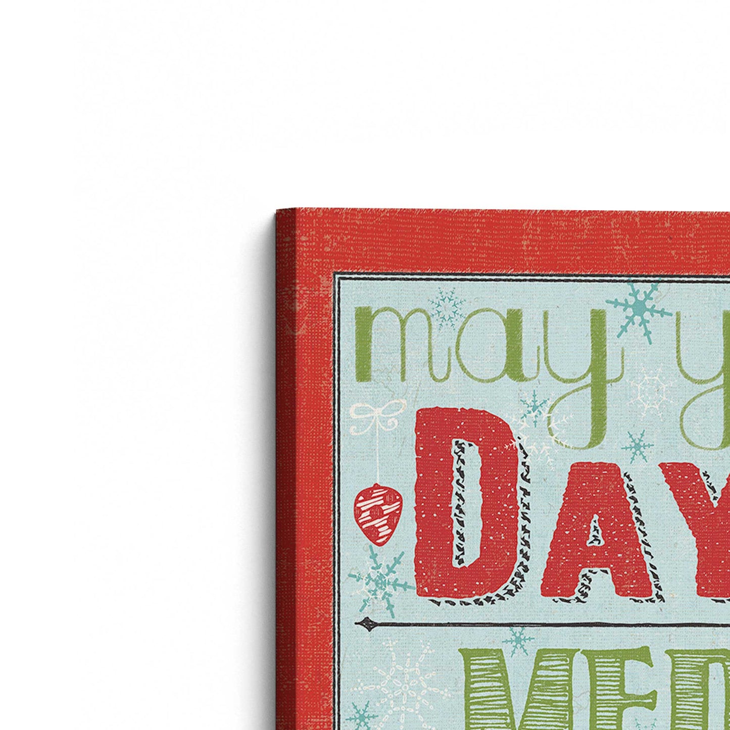 [Color:Stretched Canvas], Picture of the corner of the art