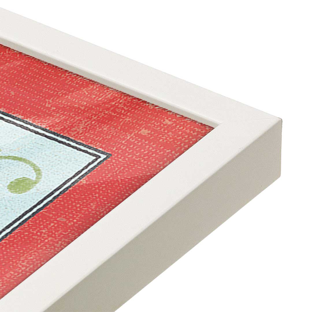 [Color:Opaque White], Picture of art in a Opaque White frame at an angle