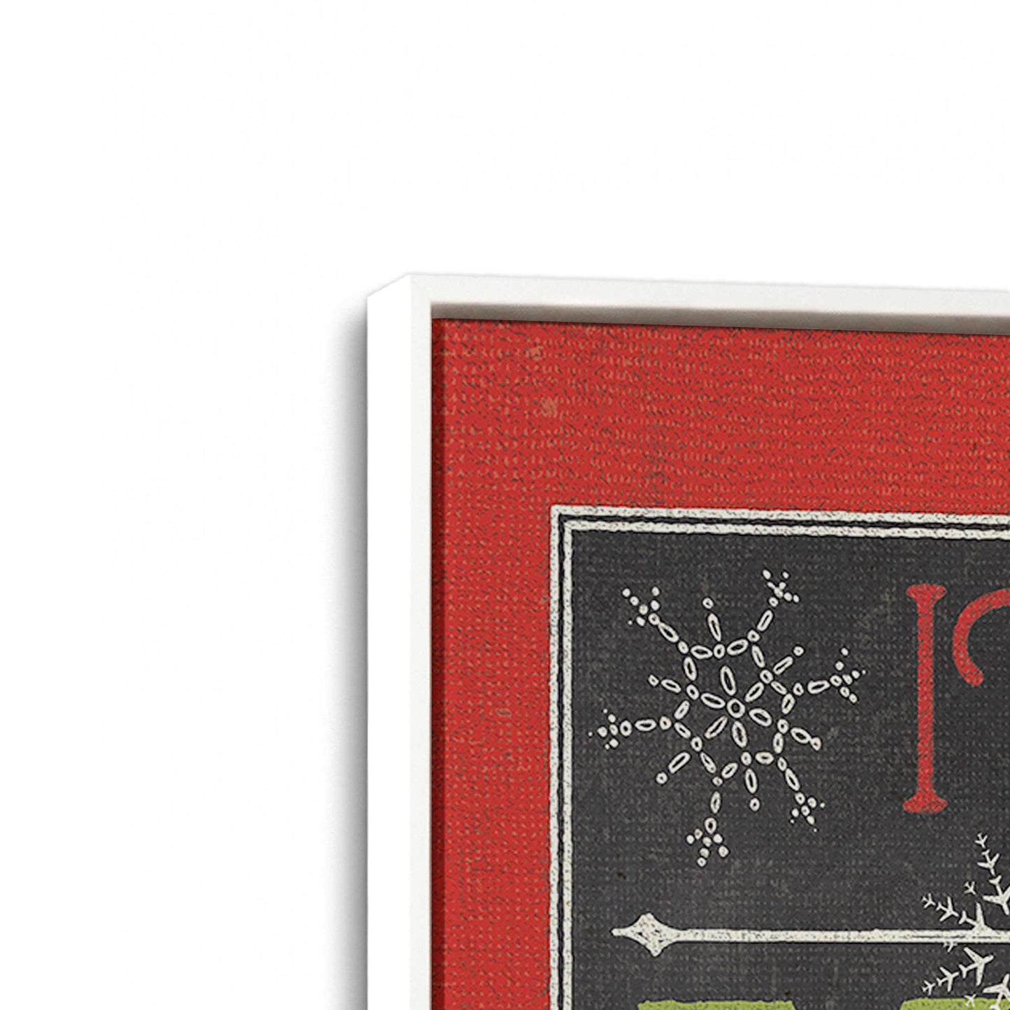 [Color:Opaque White], Picture of art in a White frame at an angle