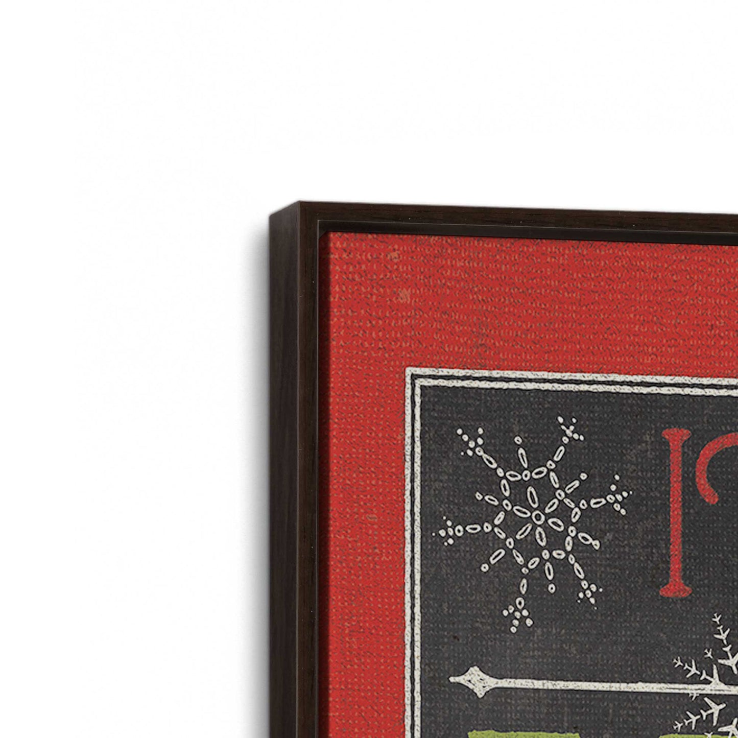 [Color:Espresso], Picture of art in a Espresso frame at an angle