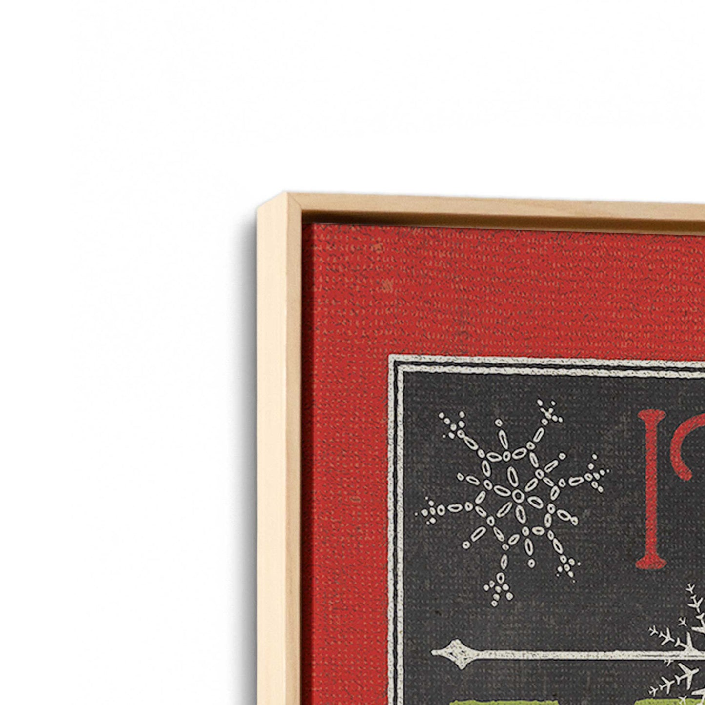 [Color:American Maple], Picture of art in a American Maple frame at an angle