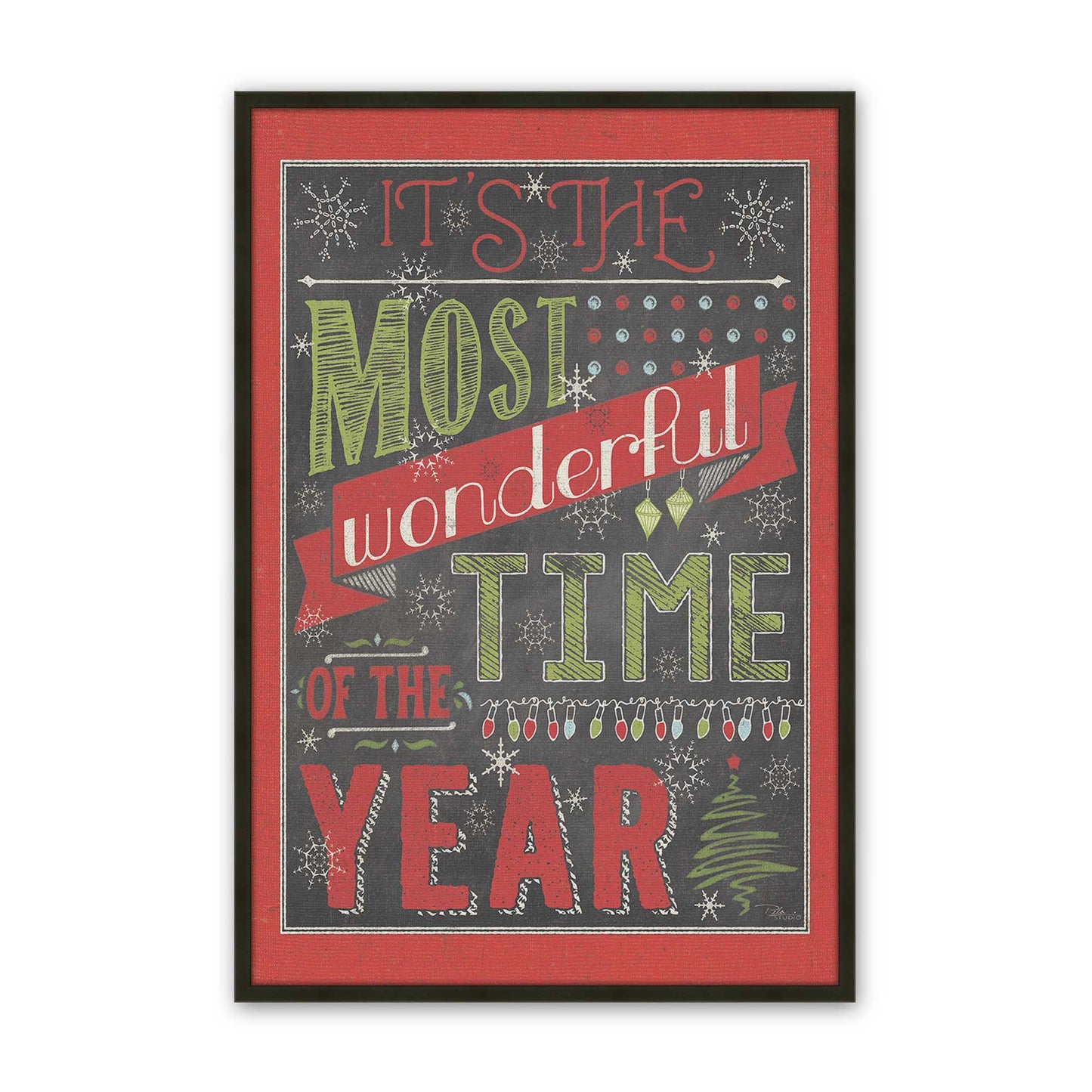 [Color:Satin Black], Picture of art in a Satin Black frame