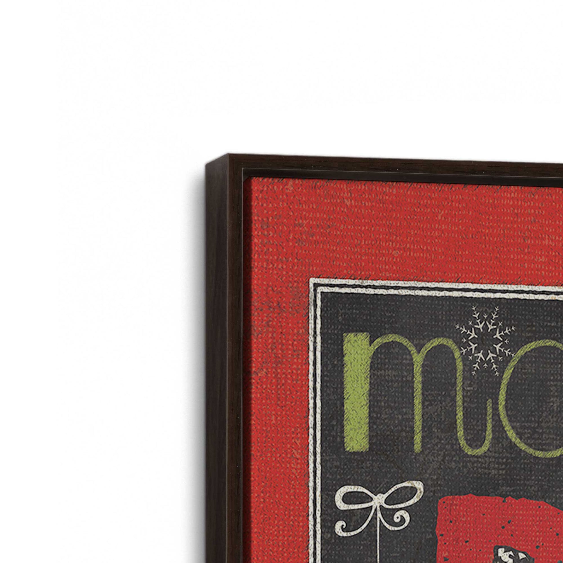 [Color:Espresso], Picture of art in a Espresso frame at an angle