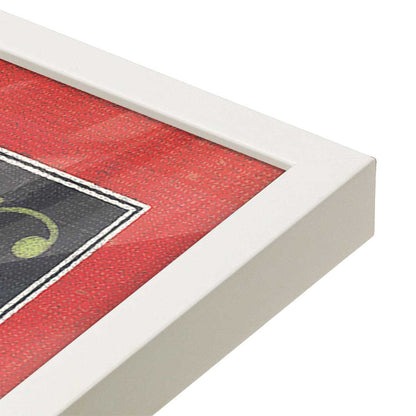 [Color:Opaque White], Picture of art in a Opaque White frame at an angle