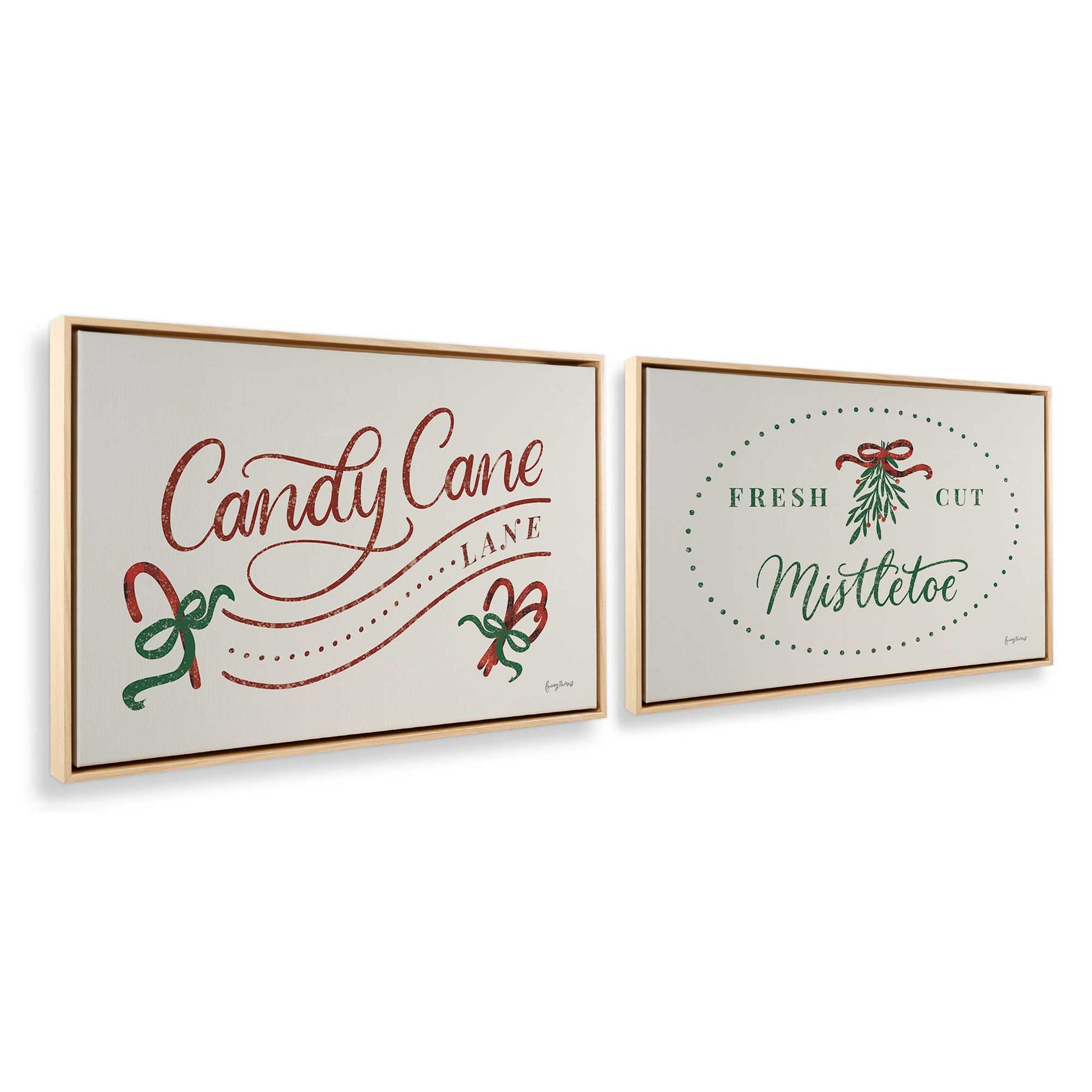 [Color:American Maple], Picture of art in a American Maple frame at an angle