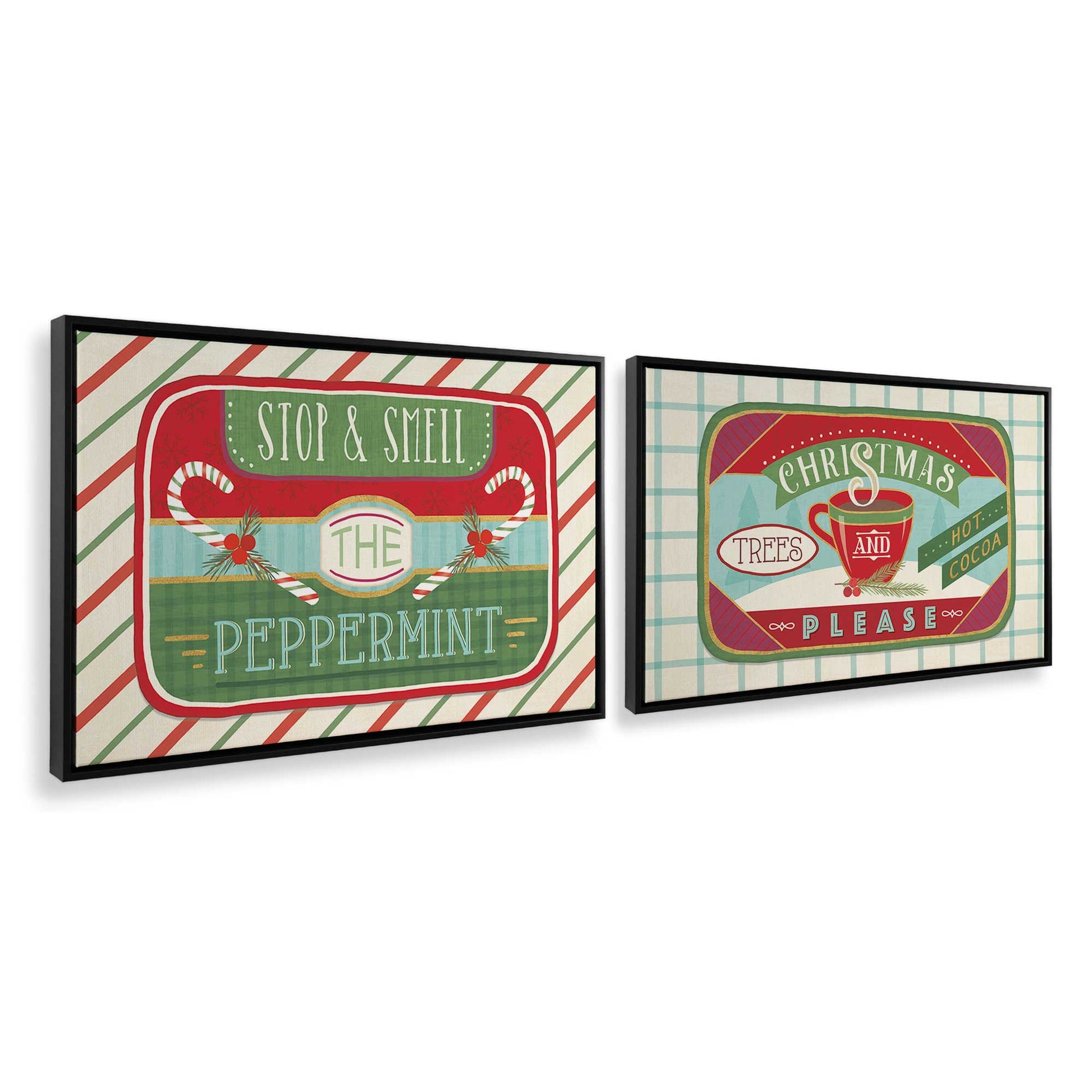 [Color:Satin Black], Picture of art in a Satin Black frame at an angle