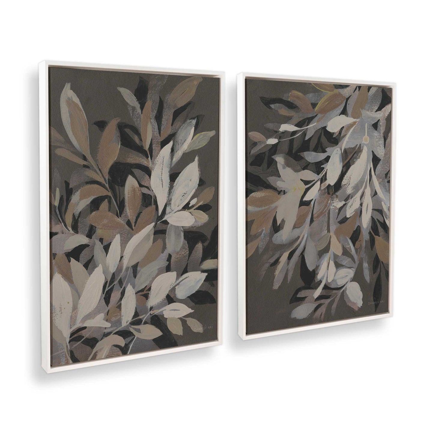 [Color:Opaque White], Picture of art in a White frame at an angle