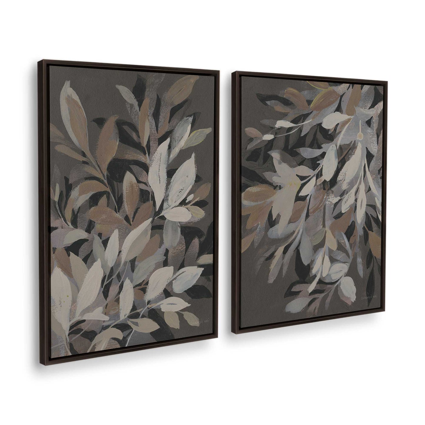 [Color:Espresso], Picture of art in a Espresso frame at an angle