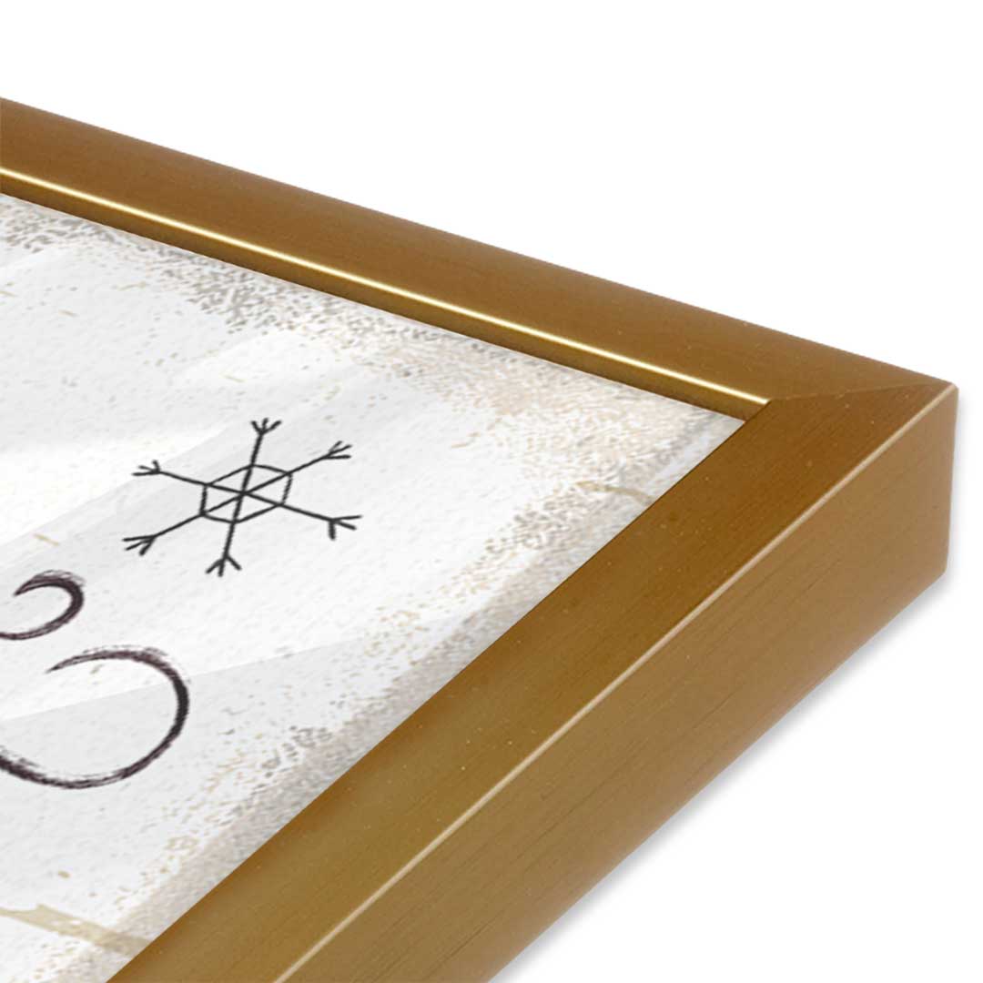 [Color:Polished Gold], Picture of art in a Polished Gold frame of the corner