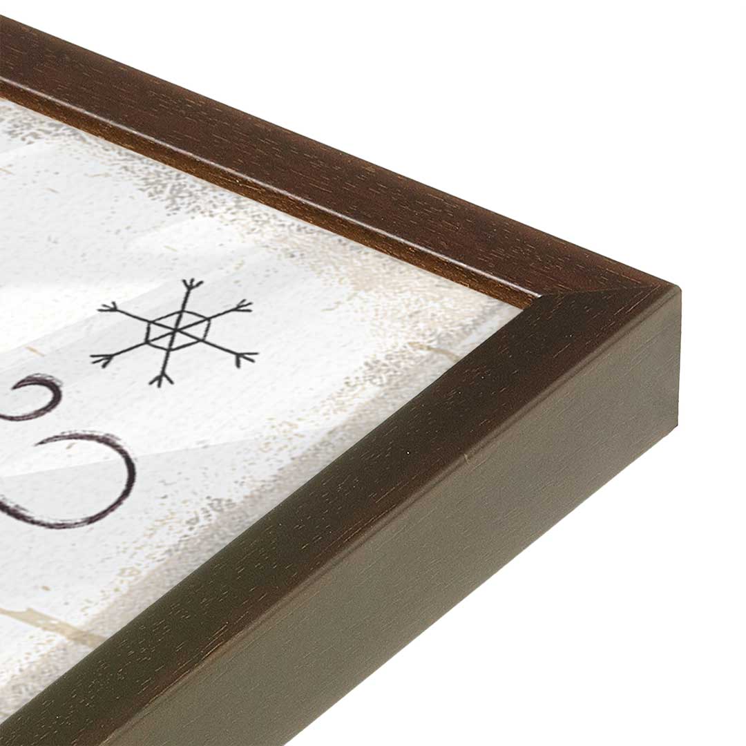 [Color:Belvinder Brown], Picture of art in a Belvinder Brown frame of the corner